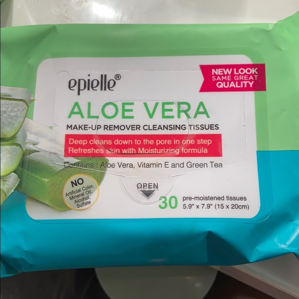 Cleansing Face tissues Aloe Vera deep clean pores